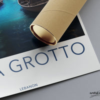 Jeita Grotto Poster | Lebanon Wall Art | Middle East Decor