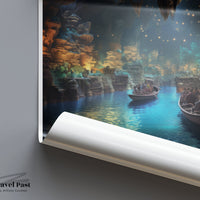 Jeita Grotto Poster | Lebanon Wall Art | Middle East Decor
