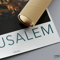 Jerusalem Poster | Israel Wall Art | Middle East Decor