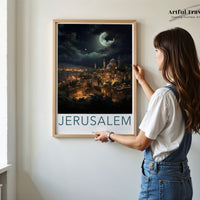 Jerusalem Poster | Israel Wall Art | Middle East Decor