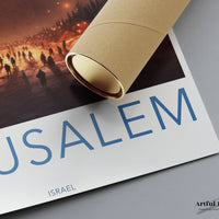 Jerusalem Poster | Israel Wall Art | Middle East Decor