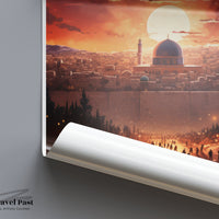 Jerusalem Poster | Israel Wall Art | Middle East Decor