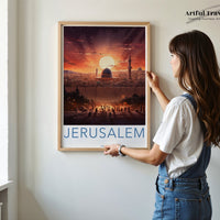 Jerusalem Poster | Israel Wall Art | Middle East Decor