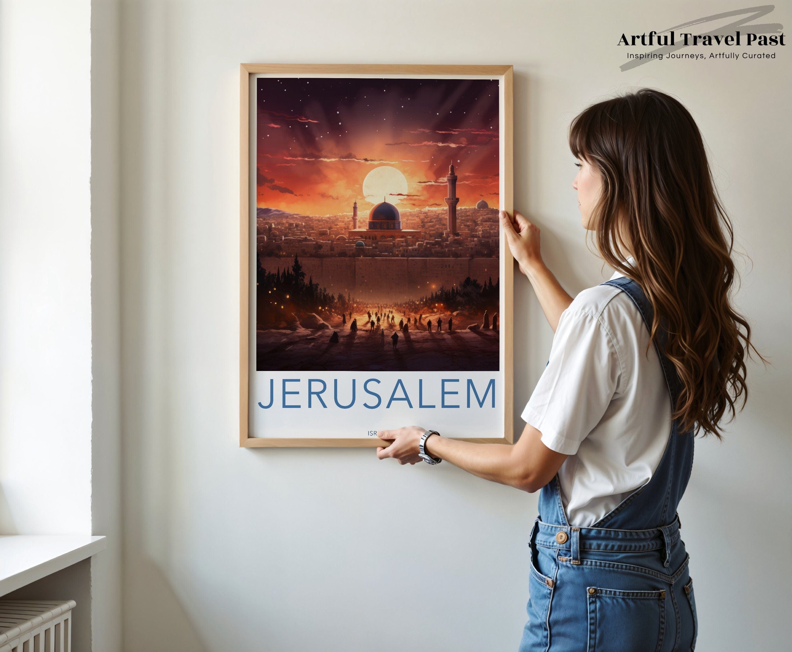 Jerusalem Poster | Israel Wall Art | Middle East Decor