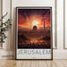 Jerusalem Poster | Israel Wall Art | Middle East Decor