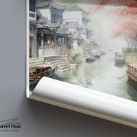 Jiading Canal Poster - China Wall Art
