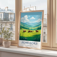 Jigme Dorji Poster - Bhutan Wall Art