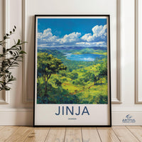 Jinja Poster | Uganda Wall Art | Africa Decor