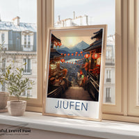 Jiufen Poster | Taiwan Wall Art | Asia Decor