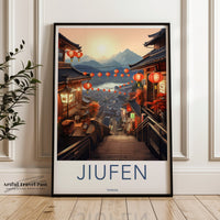 Jiufen Poster | Taiwan Wall Art | Asia Decor