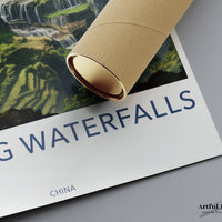 Jiulong Waterfalls Poster - China