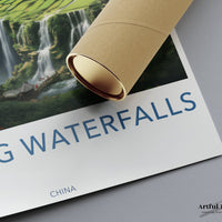 Jiulong Waterfalls Poster | China  Wall Art | Asia Decor