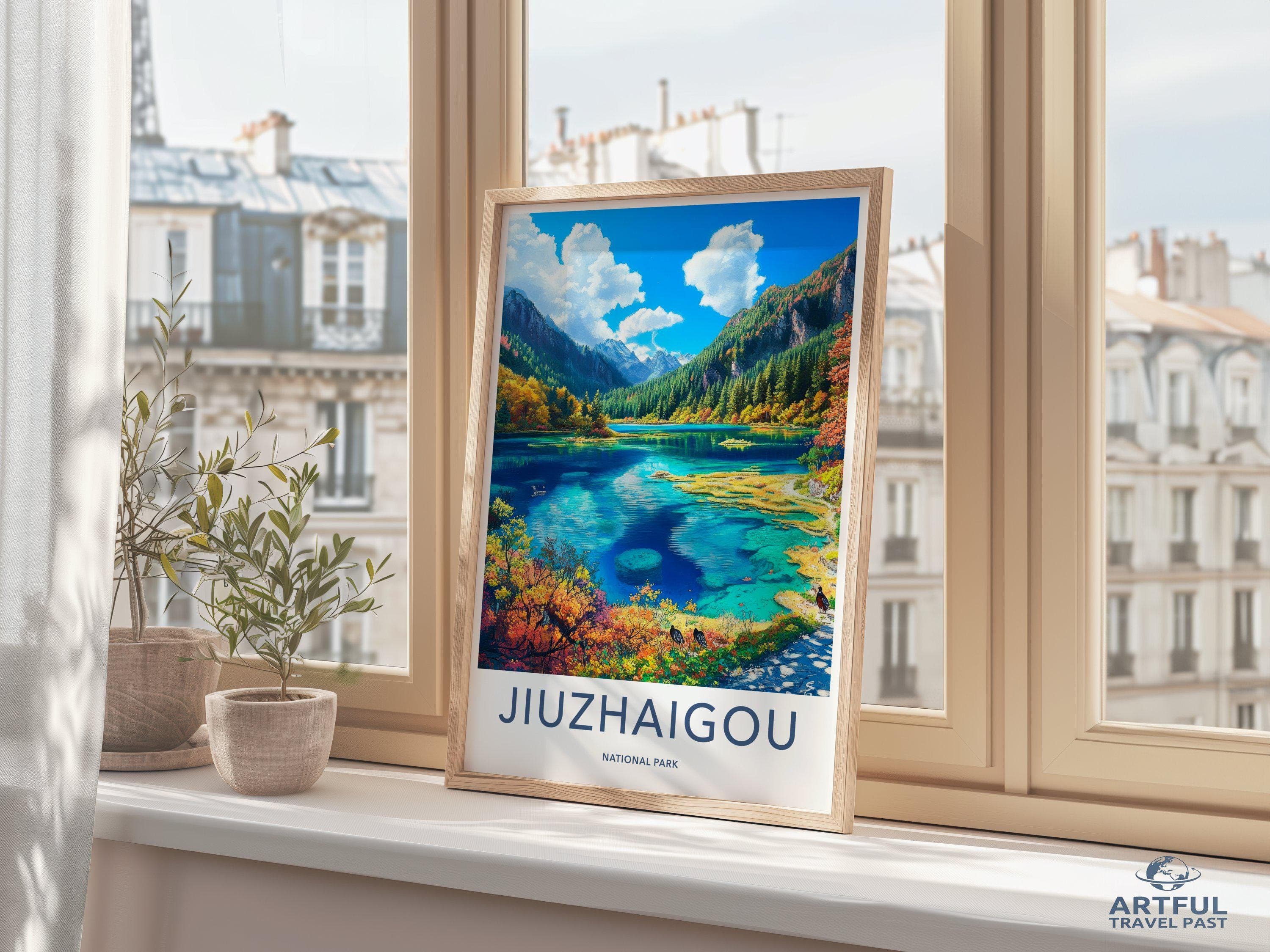 Jiuzhaigou National Park Poster | China Wall Art