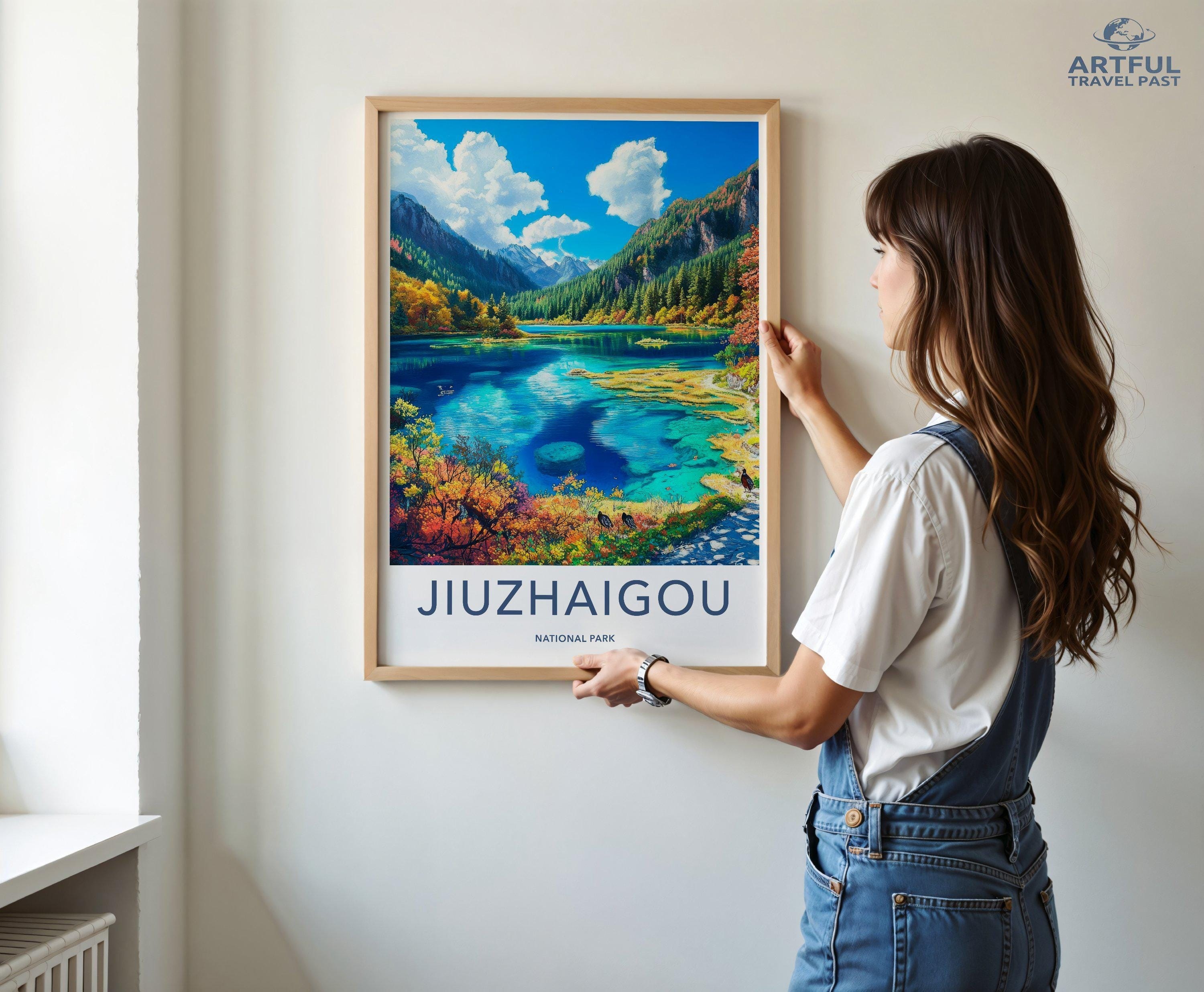 Jiuzhaigou National Park Poster | China Wall Art