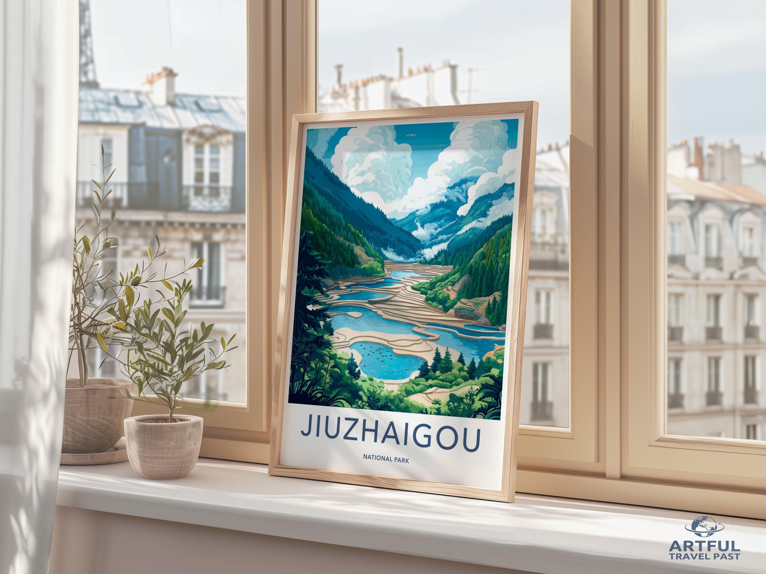 Jiuzhaigou National Park Poster | China Wall Art