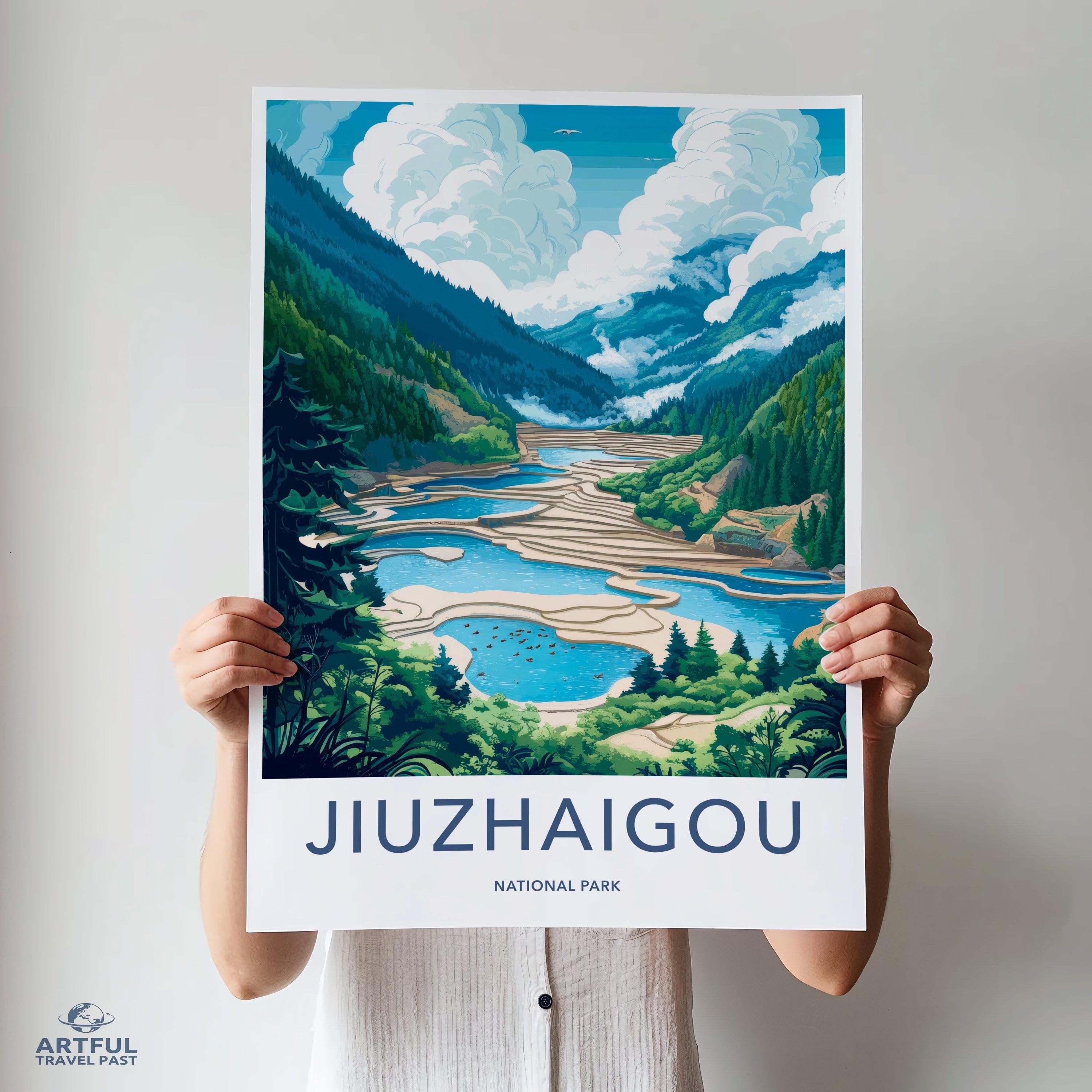 Jiuzhaigou National Park Poster | China Wall Art