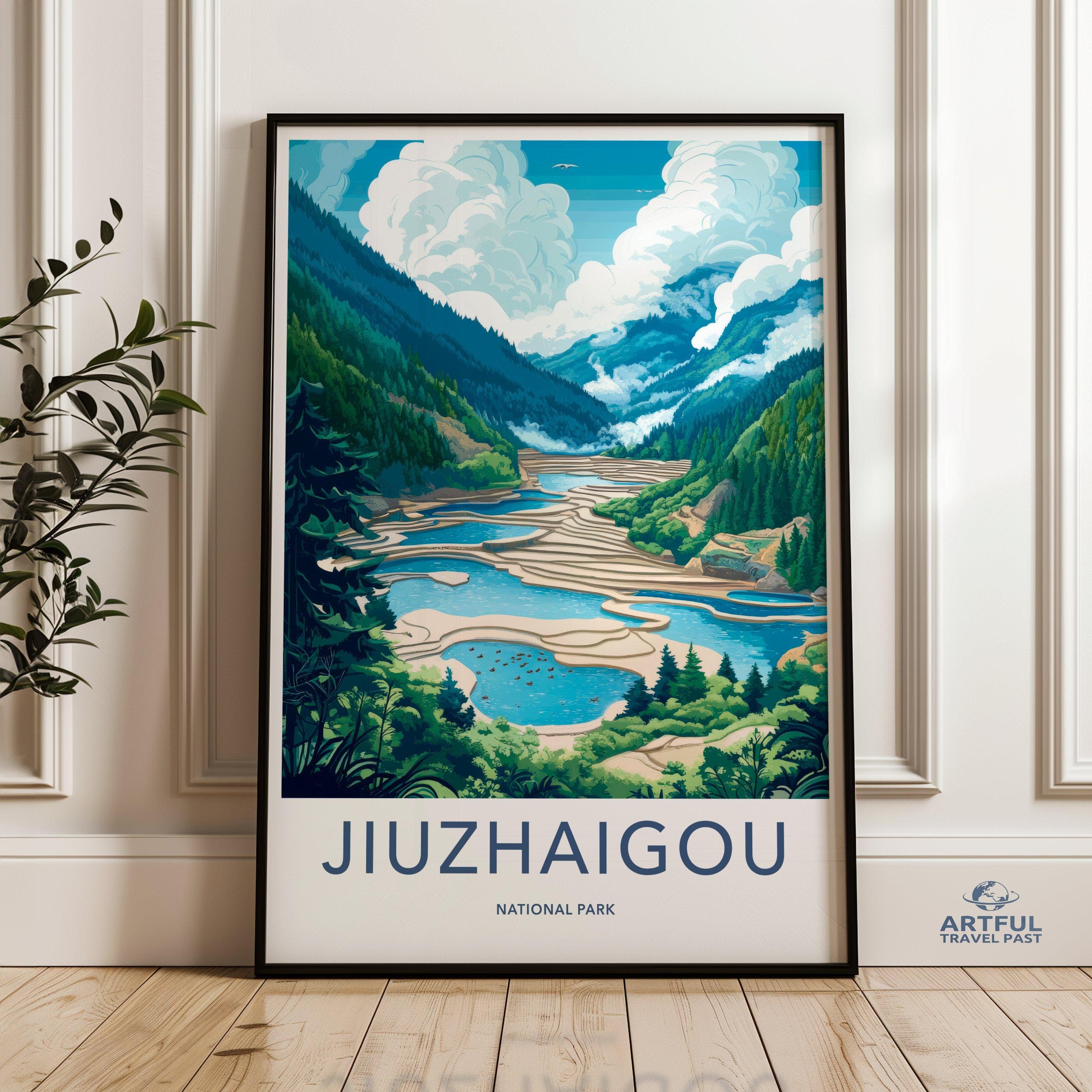 Jiuzhaigou National Park Poster | China Wall Art