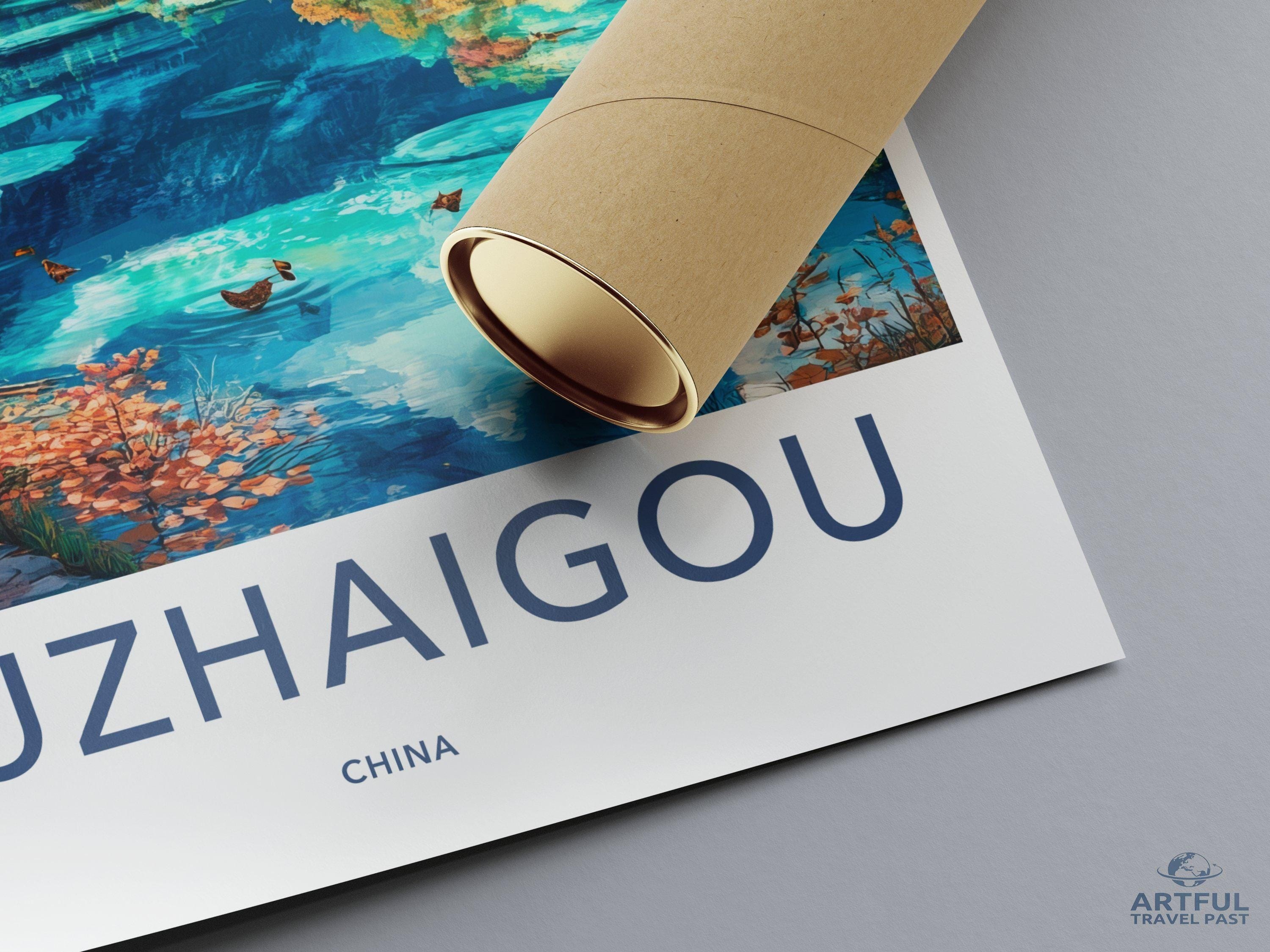 Jiuzhaigou Valley Poster - China Wall Art