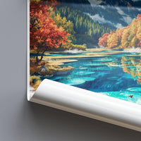 Jiuzhaigou Valley Poster - China Wall Art