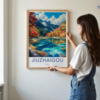 Jiuzhaigou Valley Poster - China Wall Art