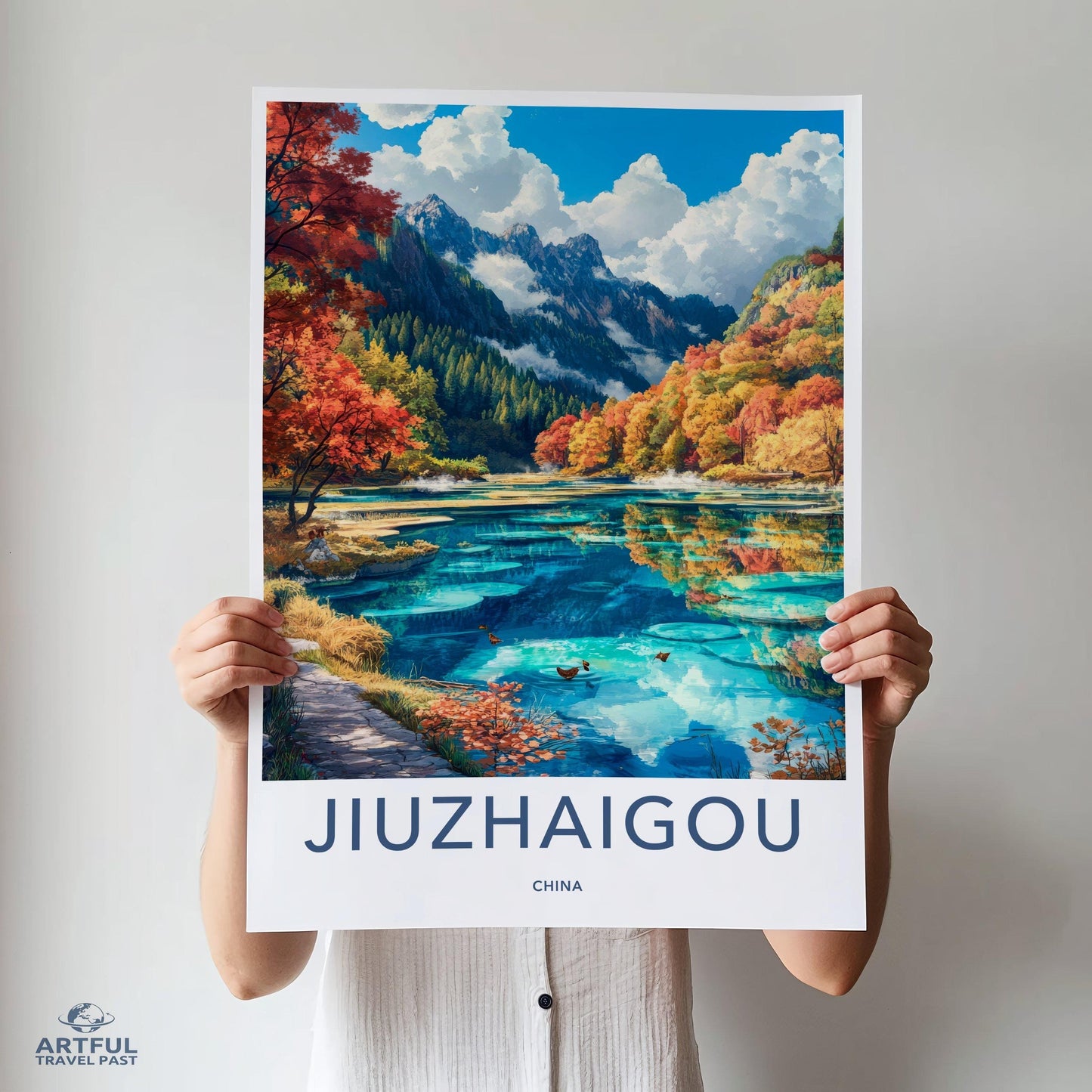 Jiuzhaigou Valley Poster - China Wall Art