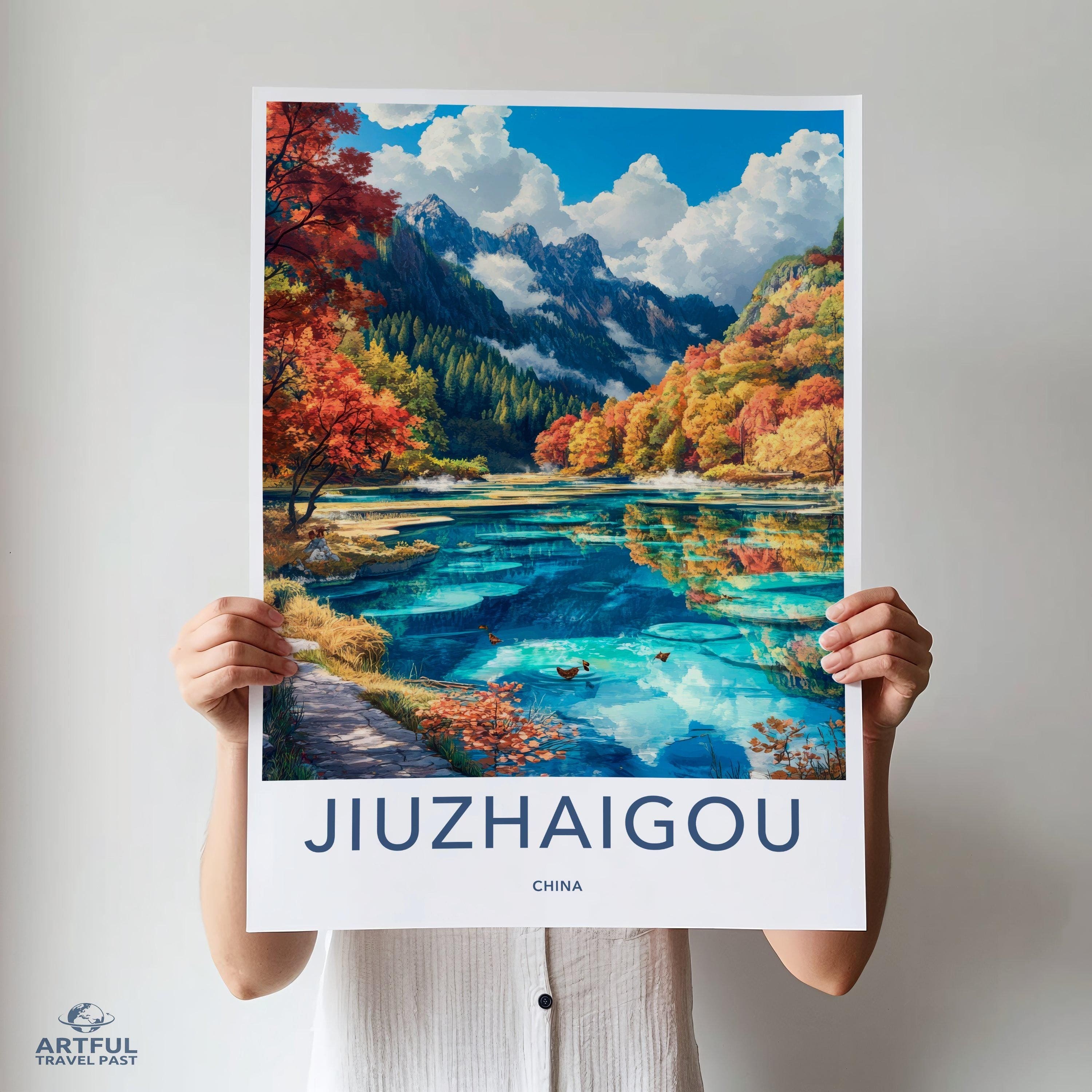 Jiuzhaigou Valley Poster - China Wall Art