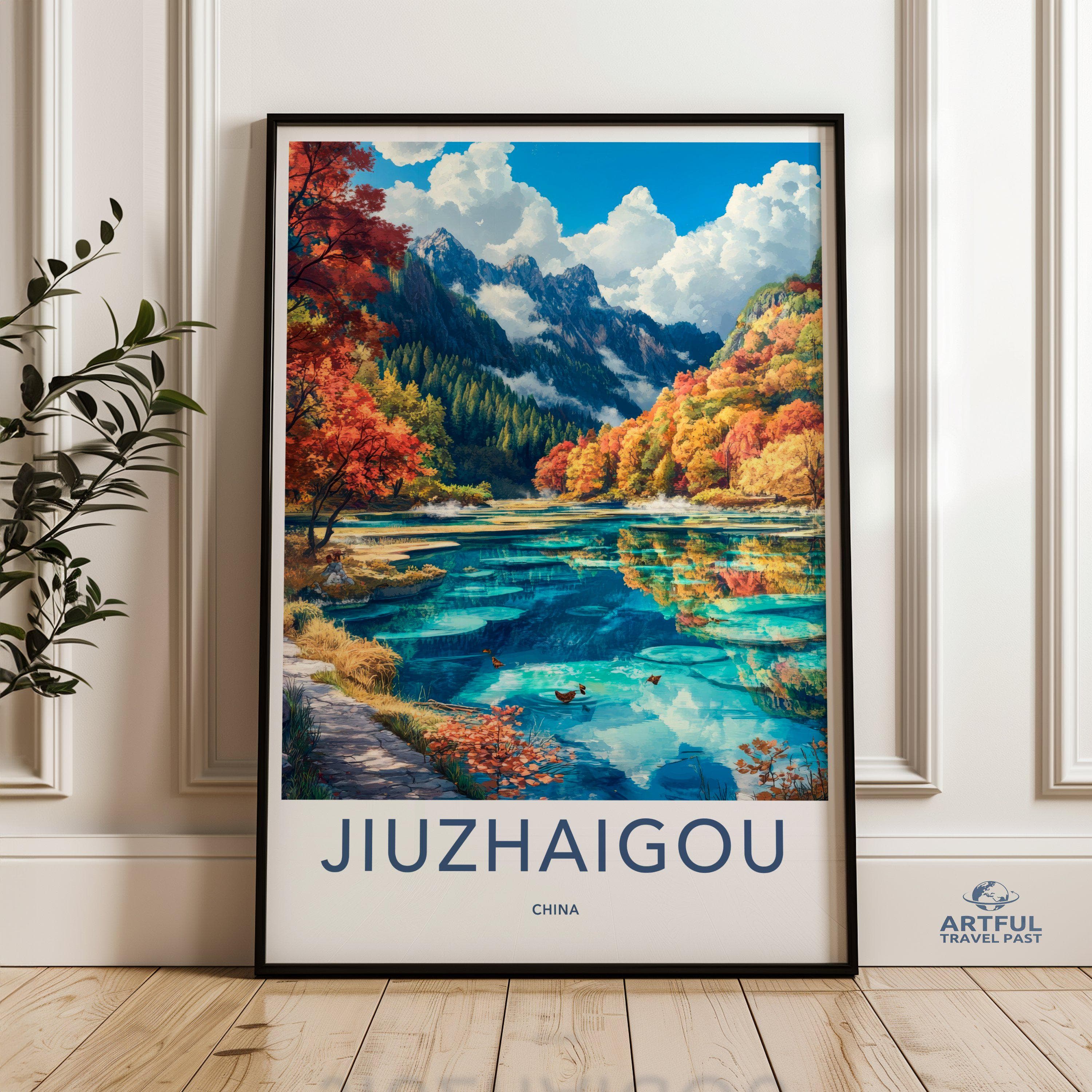 Jiuzhaigou Valley Poster - China Wall Art