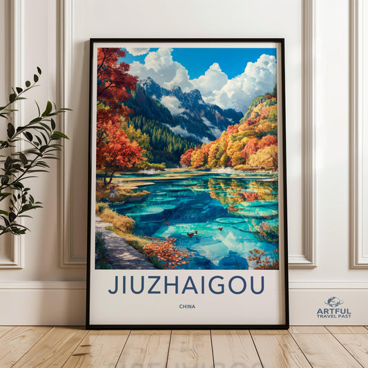 Jiuzhaigou Valley Poster - China Wall Art