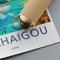 Jiuzhaigou Valley Poster | China Wall Art | Asia Decor