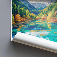 Jiuzhaigou Valley Poster | China Wall Art | Asia Decor