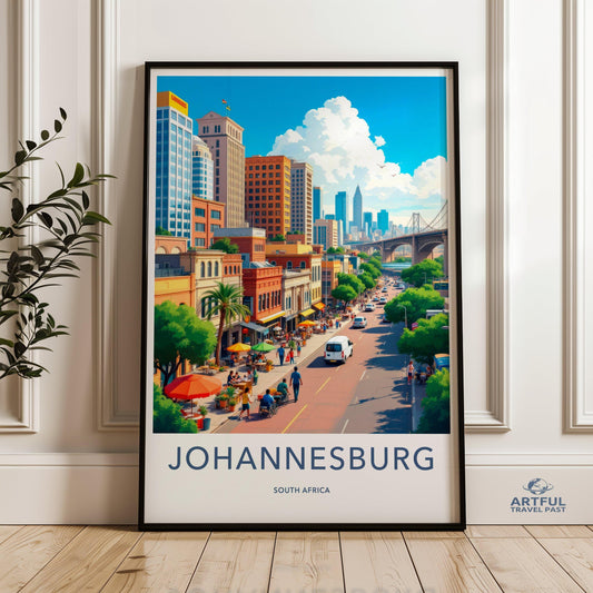 Johannesburg Poster - South Africa Wall Art