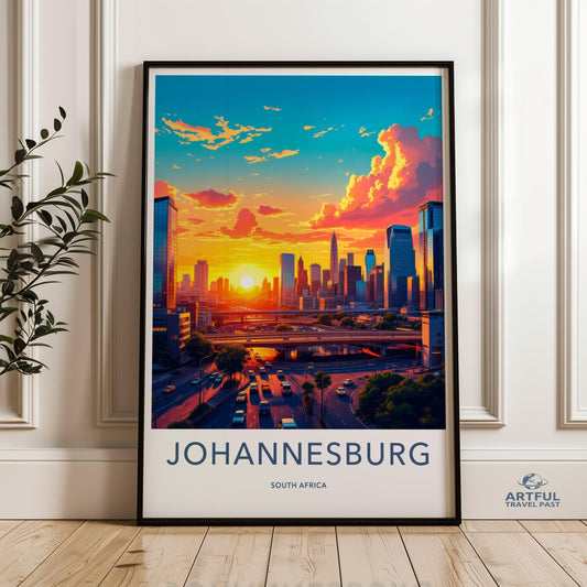 Johannesburg Poster - South Africa Wall Art