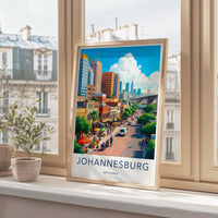Johannesburg Poster | South Africa Wall Art | Africa Decor