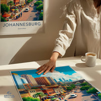 Johannesburg Poster | South Africa Wall Art | Africa Decor