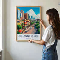 Johannesburg Poster | South Africa Wall Art | Africa Decor