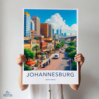 Johannesburg Poster | South Africa Wall Art | Africa Decor