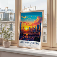 Johannesburg Poster | South Africa Wall Art | Africa Decor