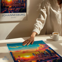Johannesburg Poster | South Africa Wall Art | Africa Decor
