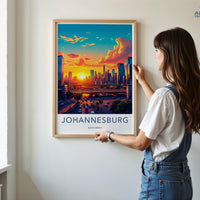 Johannesburg Poster | South Africa Wall Art | Africa Decor