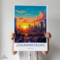 Johannesburg Poster | South Africa Wall Art | Africa Decor