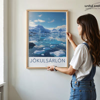 Jökulsárlón Poster | Vatnajökull Wall Art