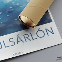 Jökulsárlón Poster | Vatnajökull Wall Art | Iceland Artwork