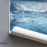 Jökulsárlón Poster | Vatnajökull Wall Art | Iceland Artwork