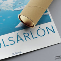 Jökulsárlón Poster | Vatnajökull Wall Art | Iceland Decor