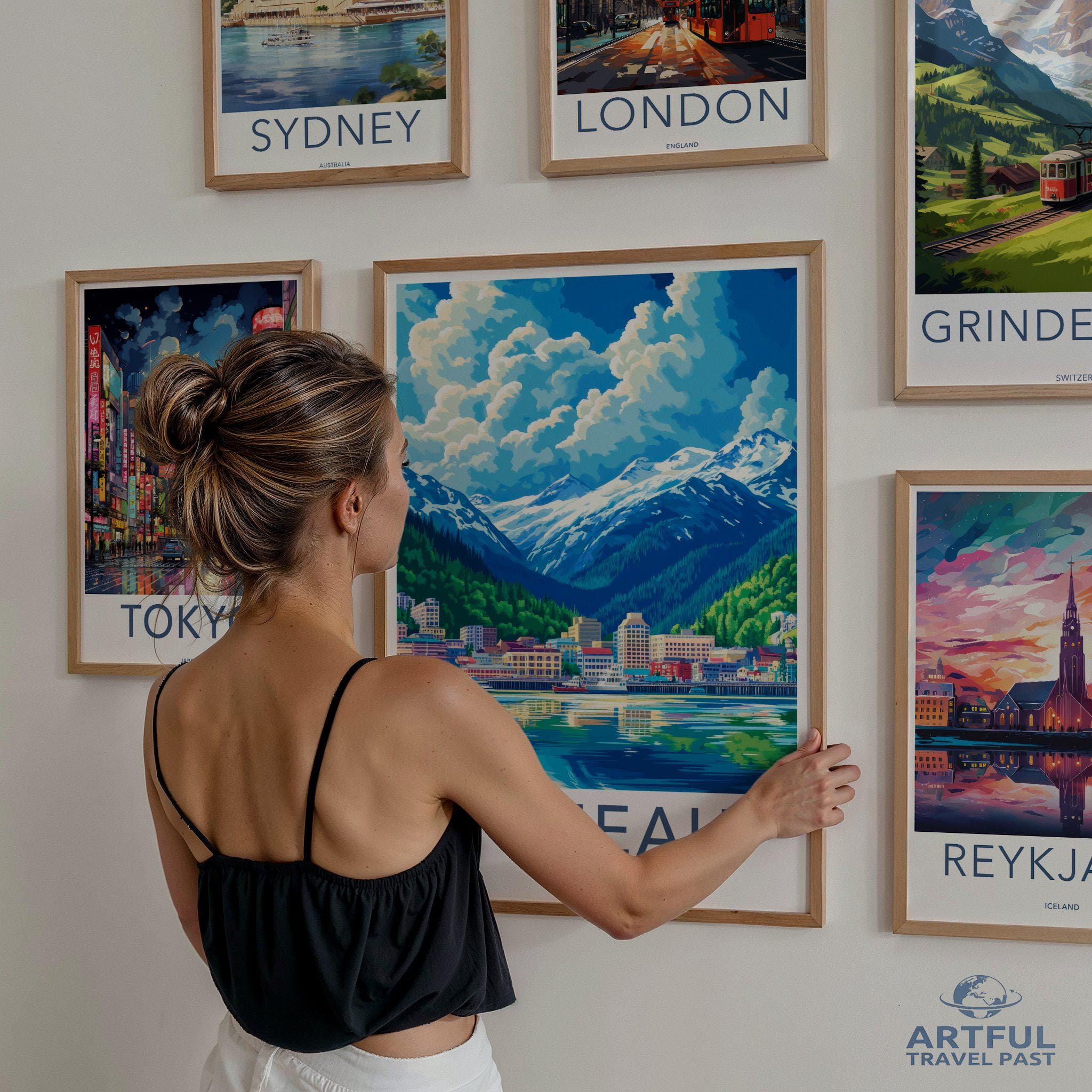 Juneau Poster - Alaska Wall Art