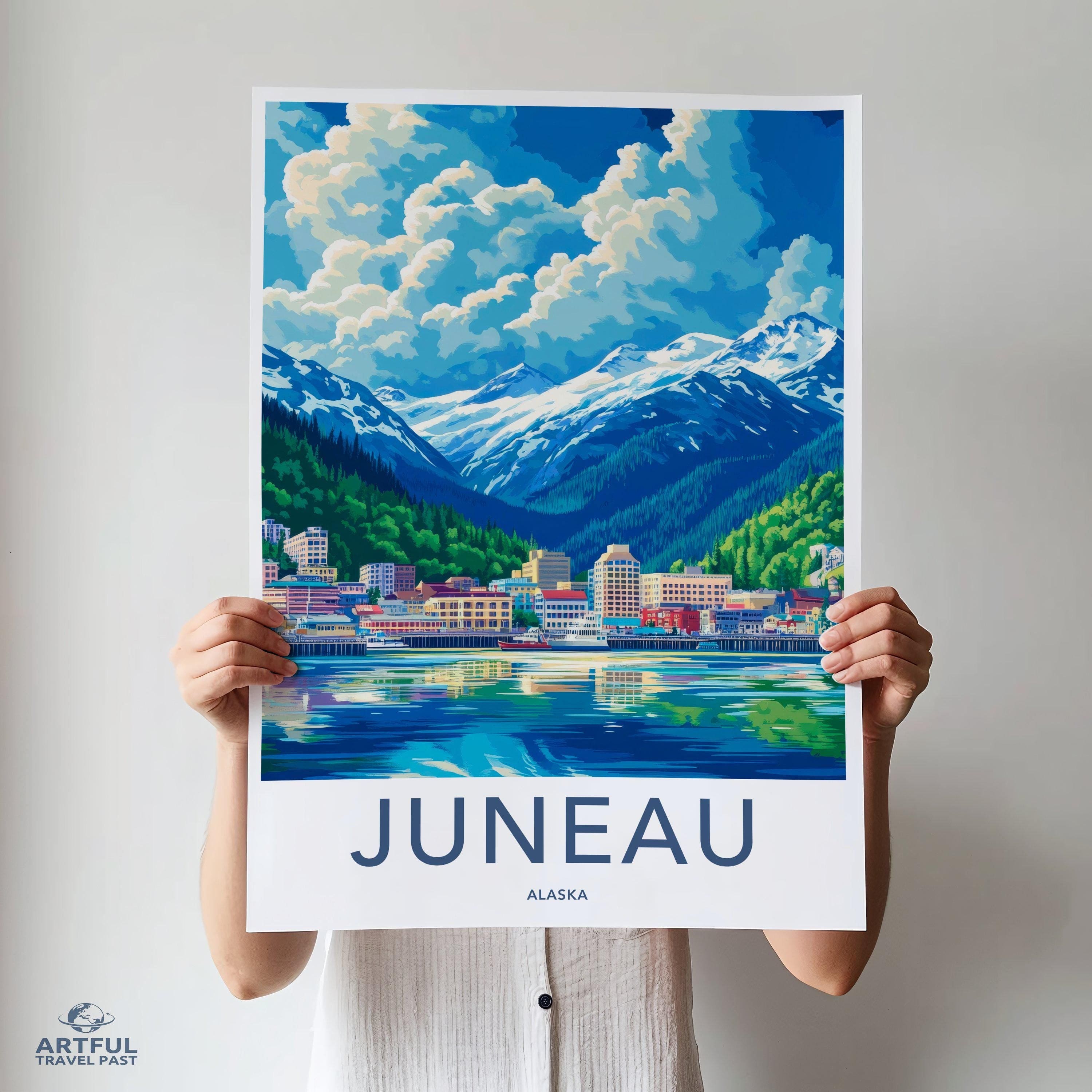 Juneau Poster - Alaska Wall Art