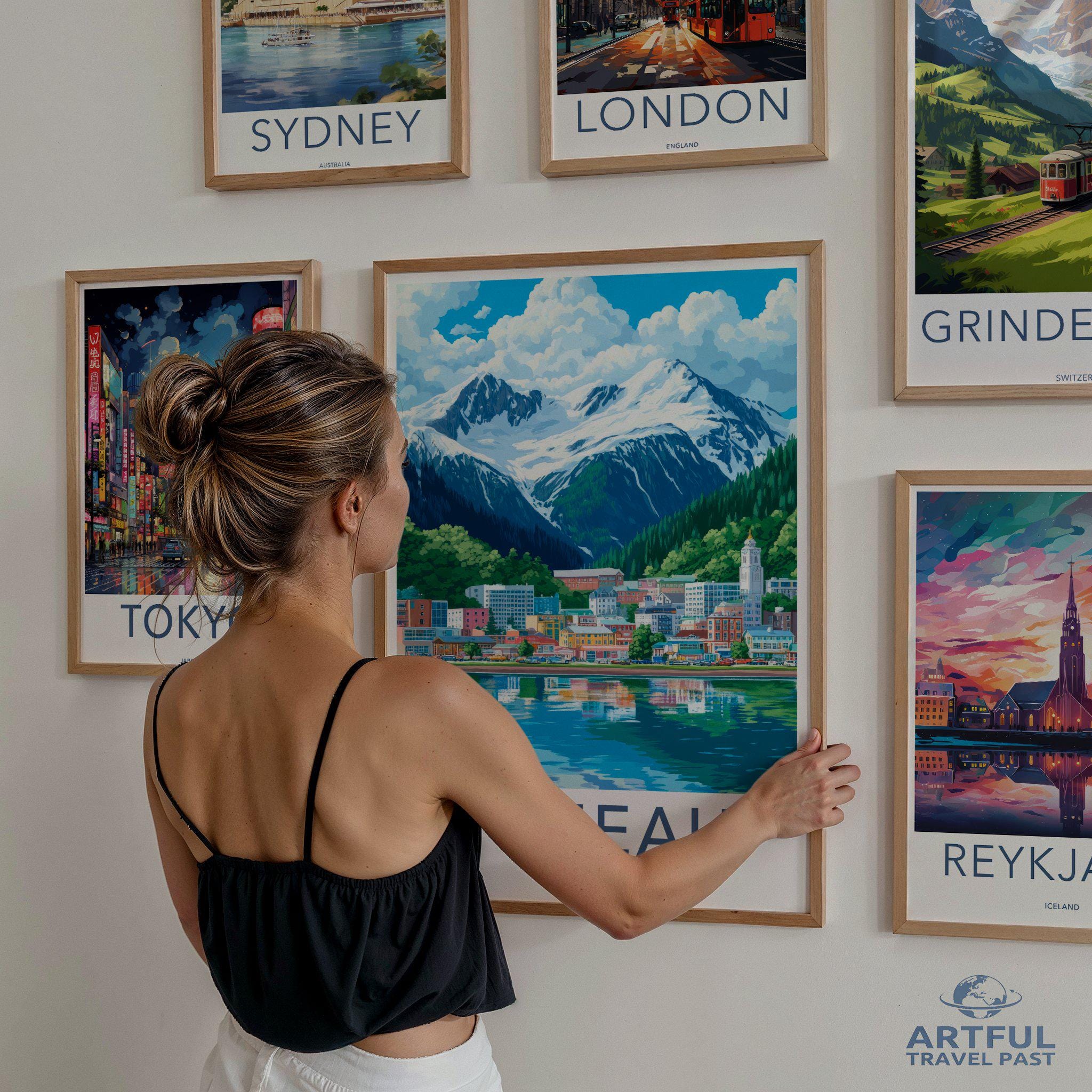 Juneau Poster - Alaska Wall Art