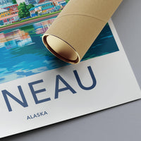 Juneau Poster | Alaska Wall Art | America Decor