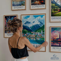 Juneau Poster | Alaska Wall Art | America Decor