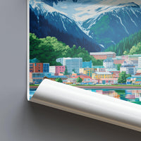 Juneau Poster | Alaska Wall Art | America Decor